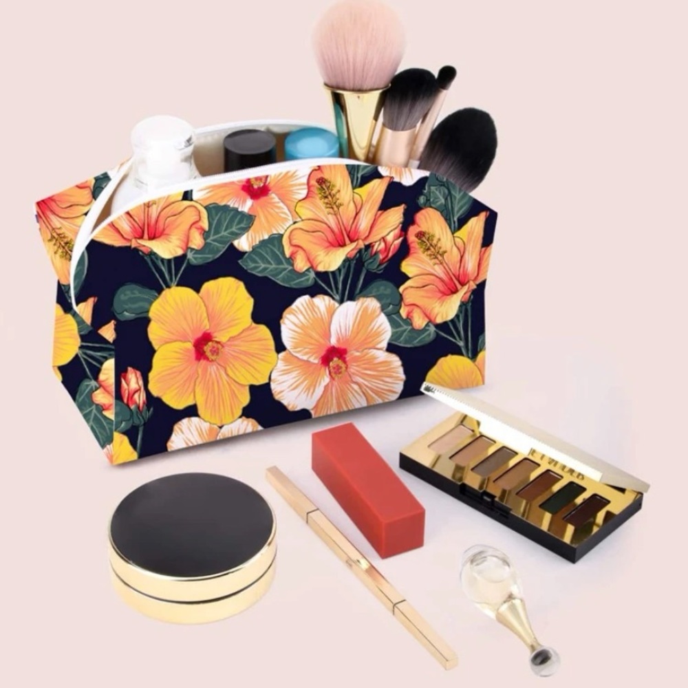 NEW! Flower Makeup Bag